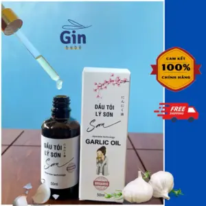 Tinh dầu tỏi Lý Sơn - San Organic - 100% tỏi sạch / Chai 50m